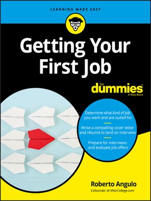 cover image of Getting Your First Job For Dummies